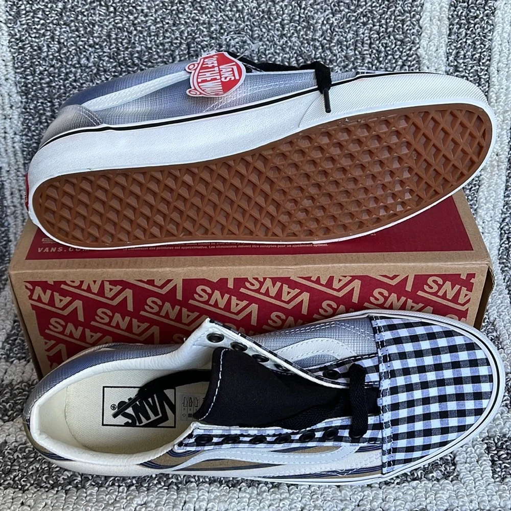 Vans Old Skool Prep Retro Blancdeblanc MENS - Picture 4 of 16